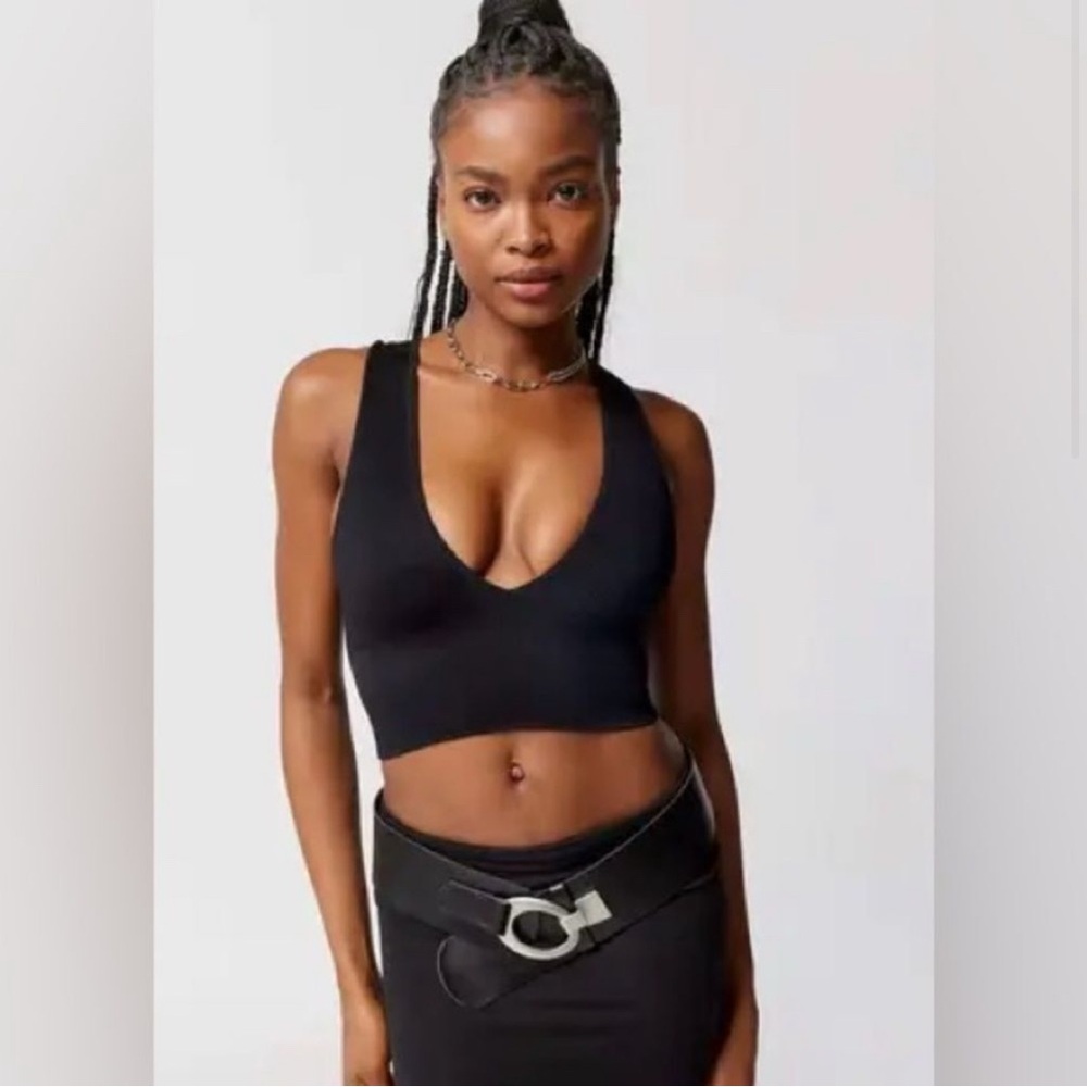 Urban Outfitters Deep V Crop Top